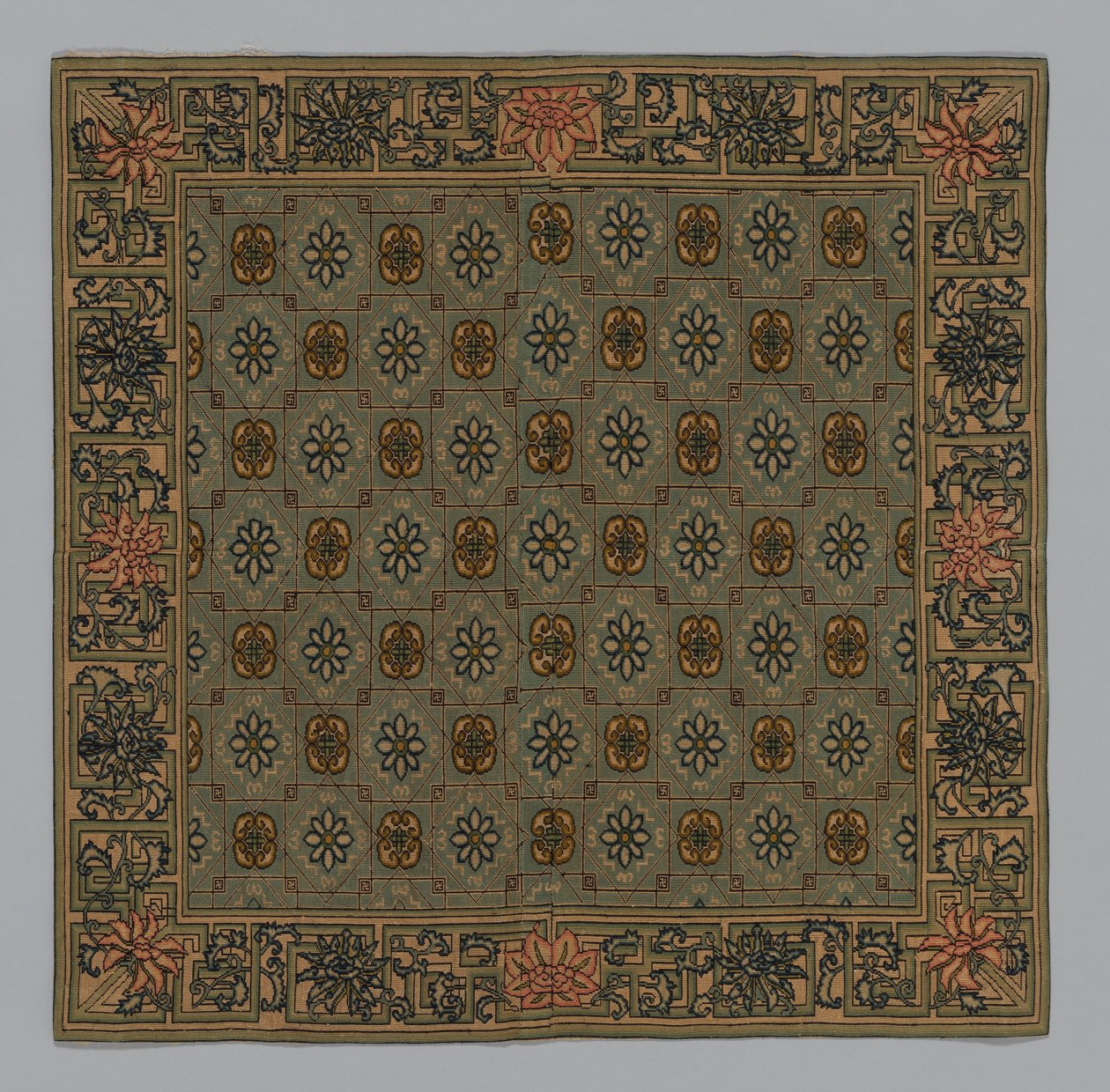 Poszewka na poduszkę, Chiny, dynastia Qing 1644-1911, ok. 201 1900. autorstwa Unbekannt