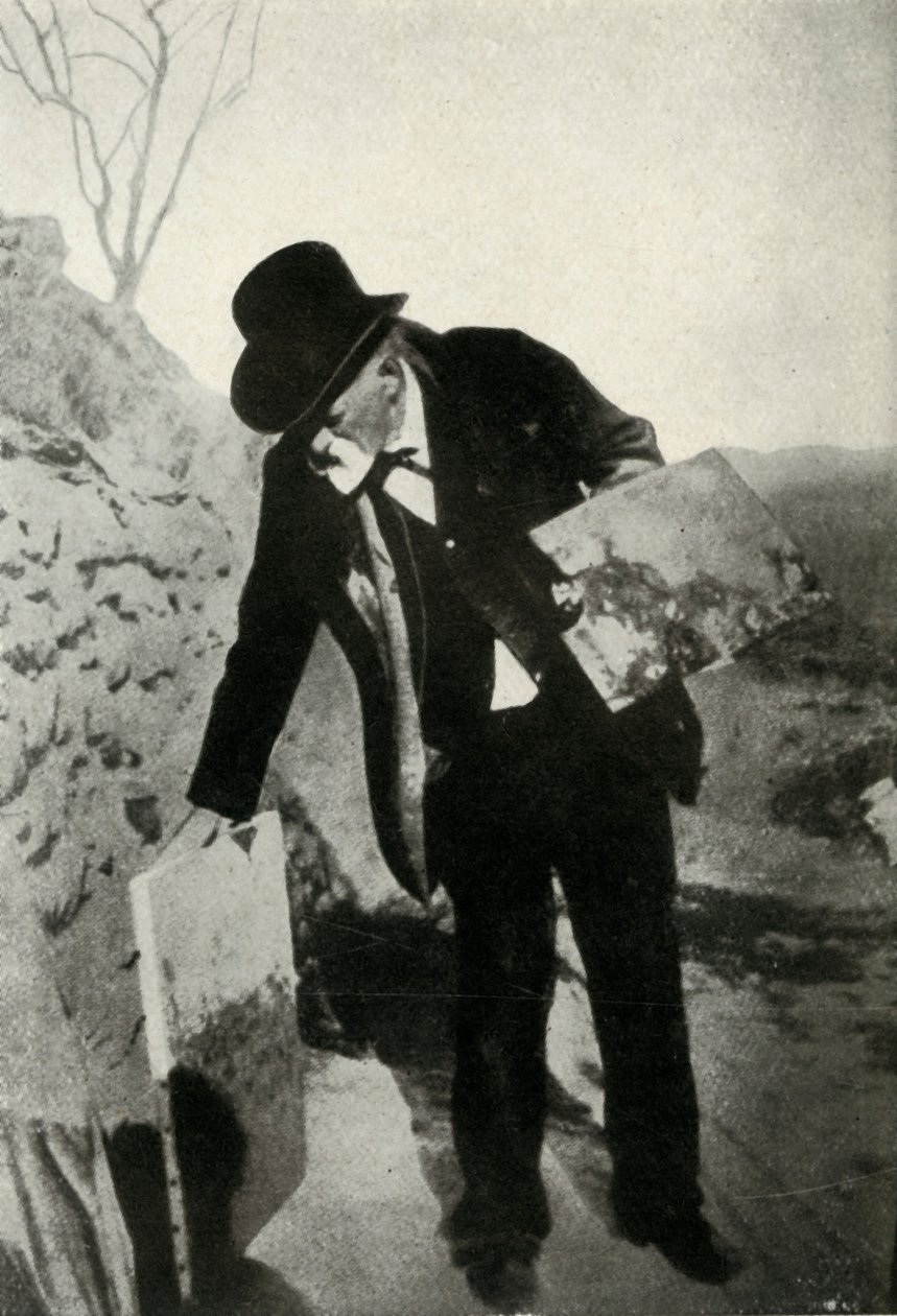 Cézanne z obrazem i paletą, ok. 1900, 1947. autorstwa Unbekannt