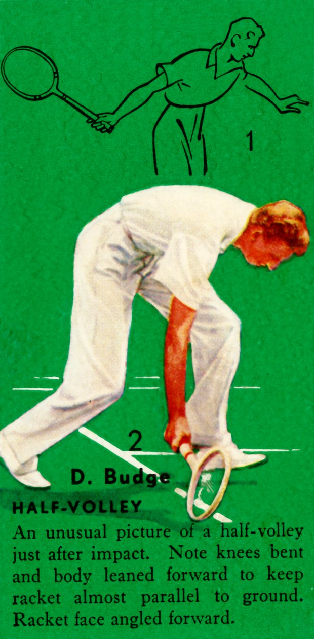 D. Budge - Half-Volley, c1935. autorstwa Unbekannt