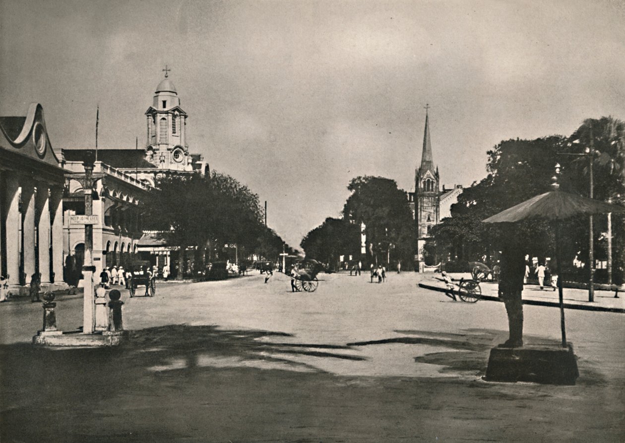 Ulica Dalhousie, Rangun, 1900. autorstwa Unbekannt