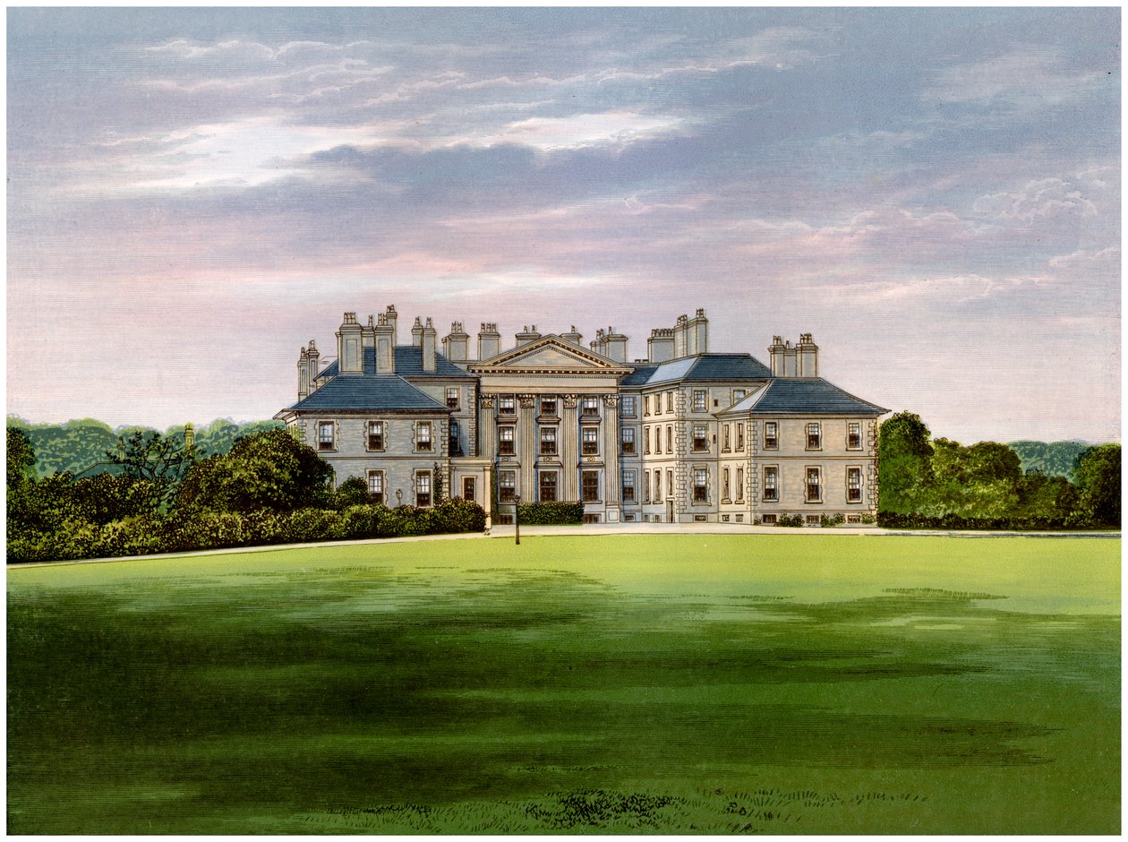 Pałac Dalkeith, Edynburg, Szkocja, dom księcia Buccleuch, ok. 1880 r. autorstwa Unbekannt