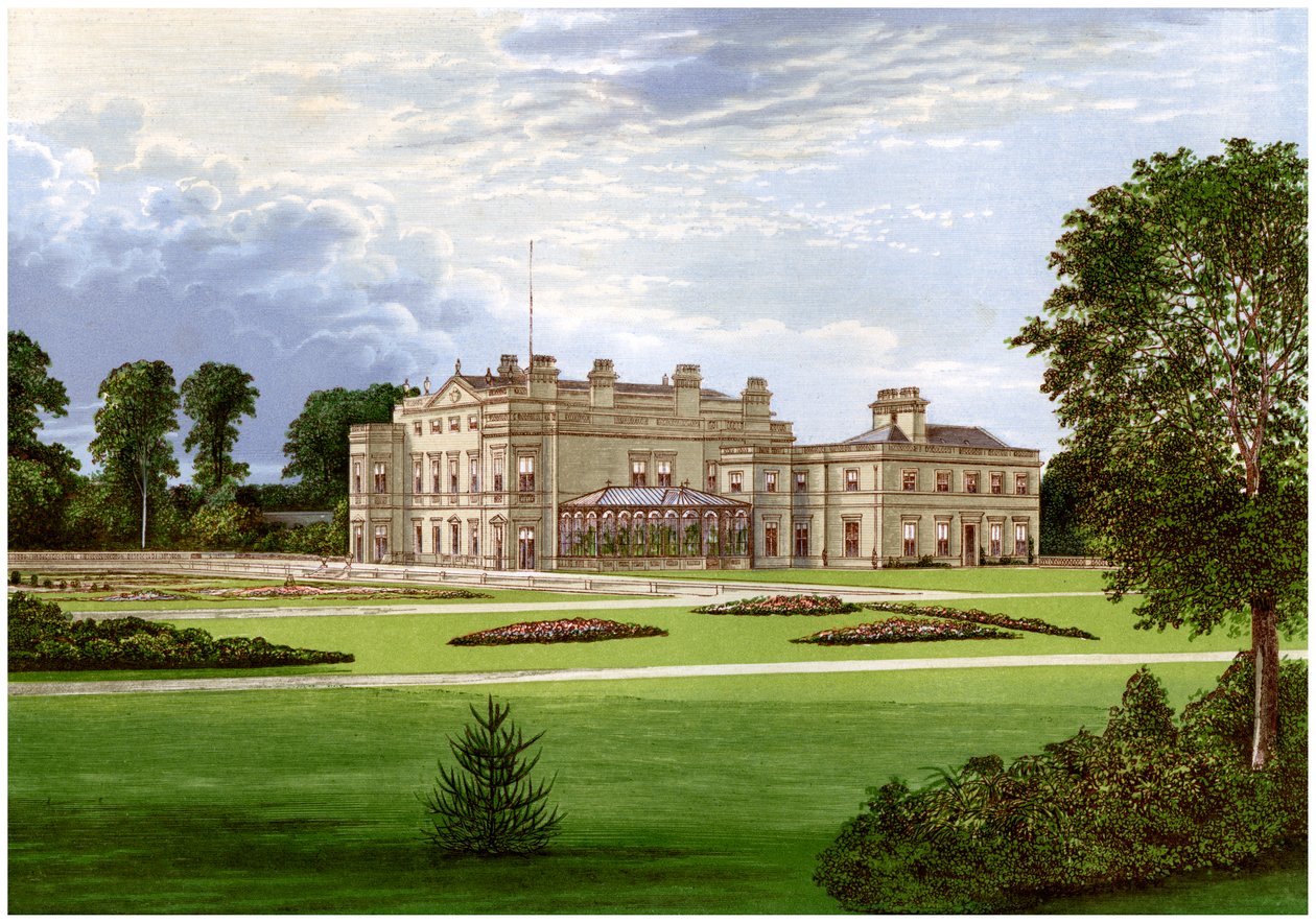 Dalton Hall, niedaleko Beverley, Yorkshire, dom Lorda Hothama, ok. 1880 autorstwa Unbekannt