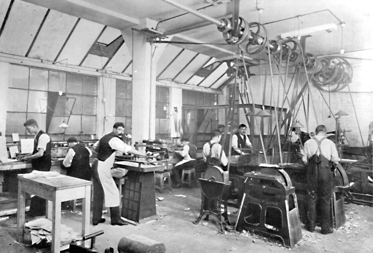 Odlewnia Dalziel Limited. - Pomieszczenia przy Earl Street. Finiszery i Wykończalnia Rozmaitości, 1909. autorstwa Unbekannt