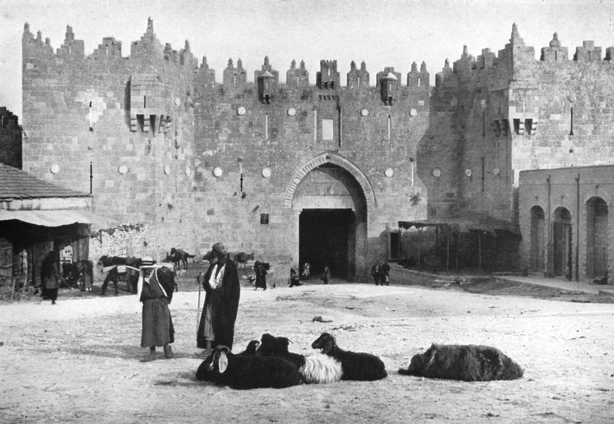 Brama Damaszku, Jerozolima, Izrael, 1926 autorstwa Unbekannt