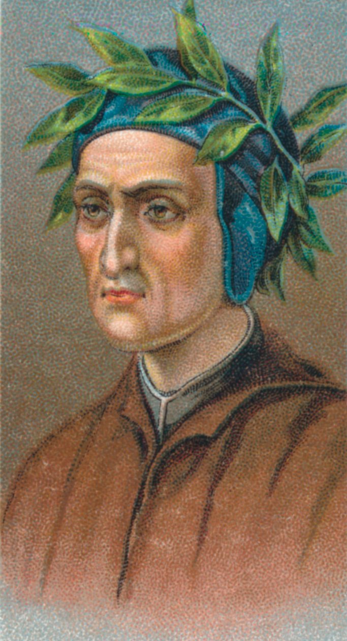 Dante Alighieri 1265-1321, włoski poeta florencki, 1924 autorstwa Unbekannt