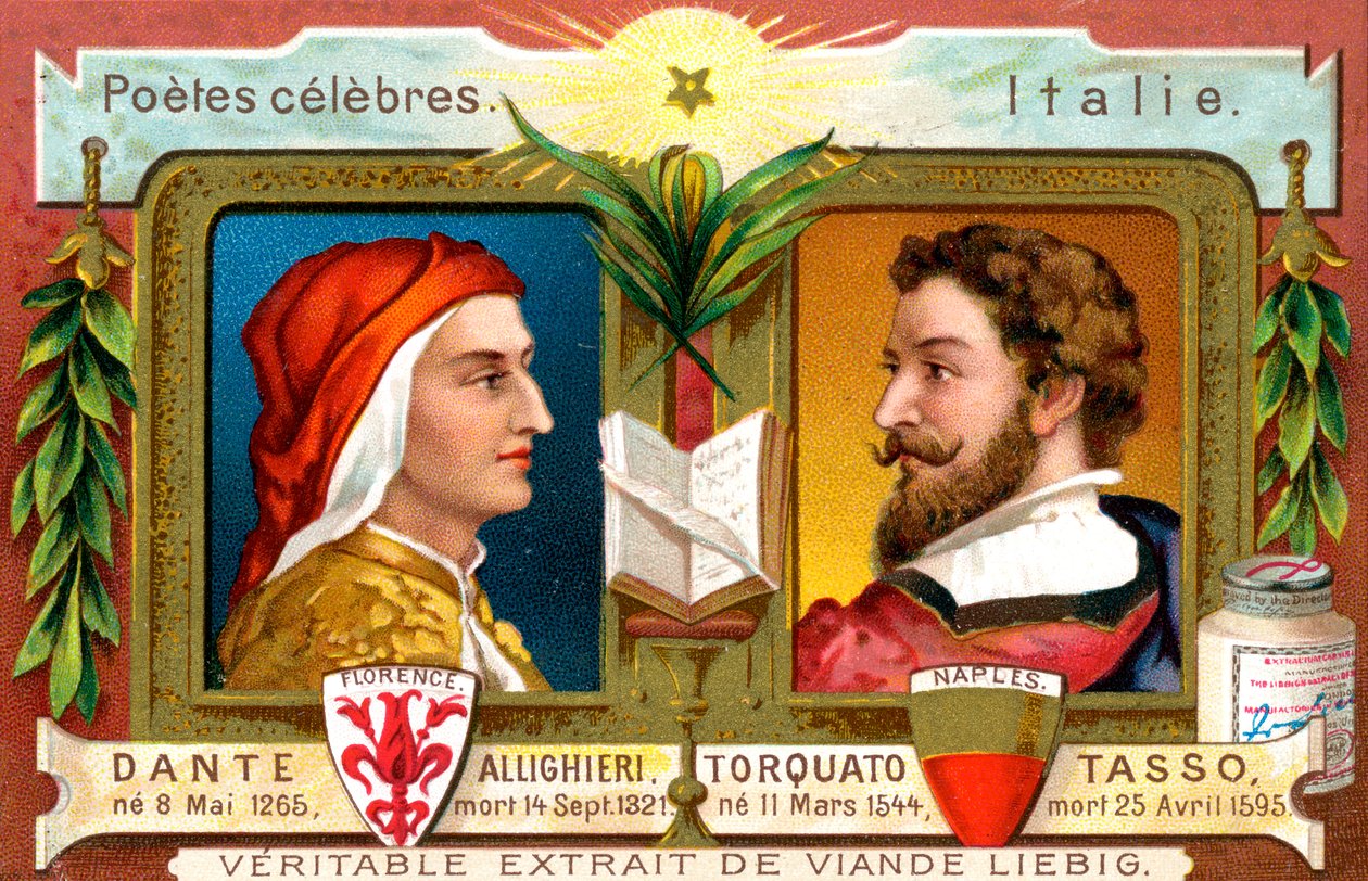 Dante Allighieri i Torquato Tasso, c1900 autorstwa Unbekannt