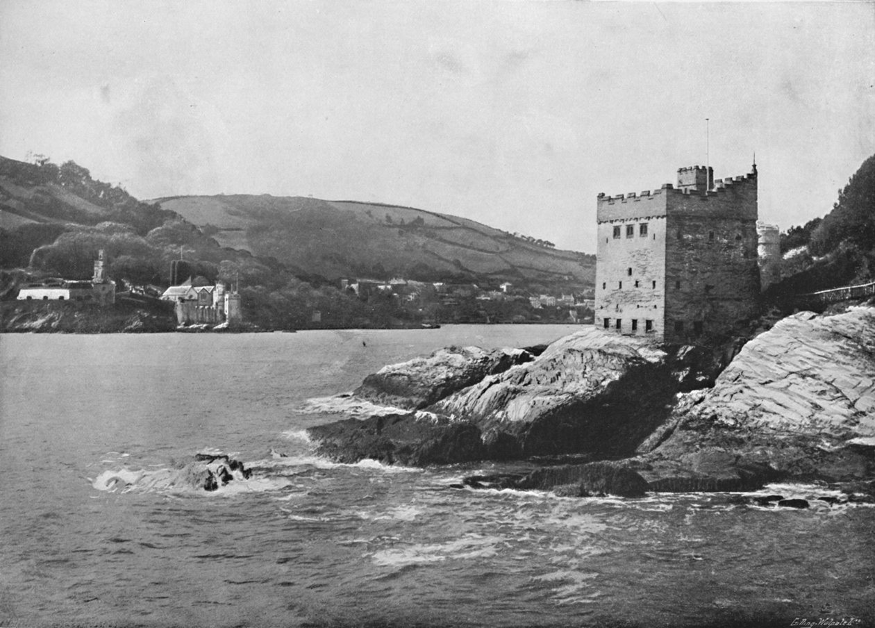 Dartmouth - Zamki Dartmouth i Kingswear, 1895 autorstwa Unbekannt
