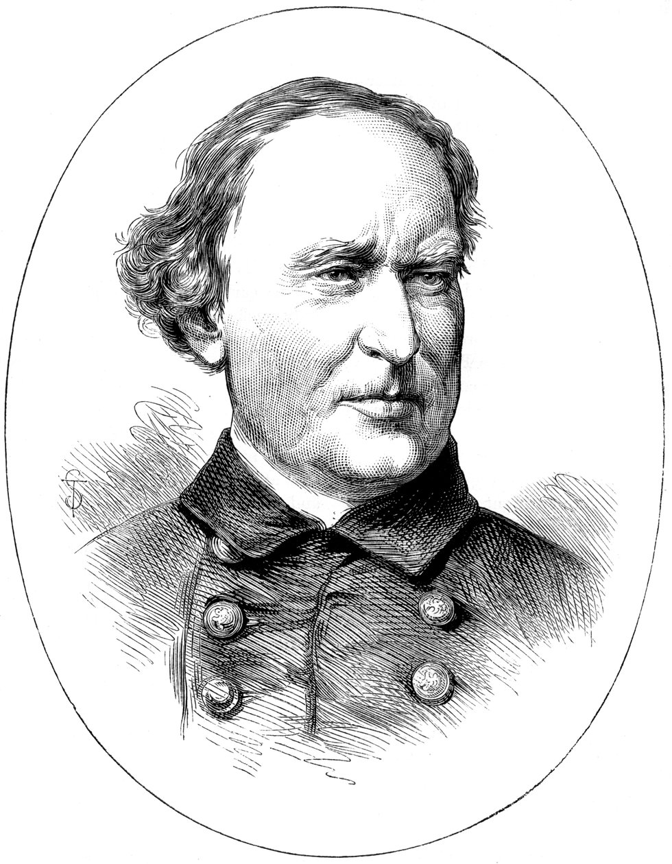 David Farragut, oficer marynarki Unii podczas wojny secesyjnej, ok. 1880 r autorstwa Unbekannt