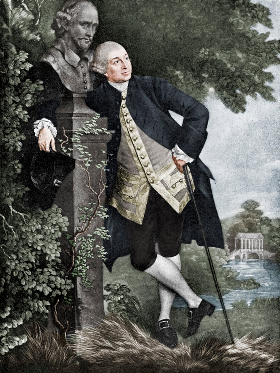 David Garrick 1717-1779, angielski aktor, dramaturg, kierownik teatru i producent, 1905 autorstwa Unbekannt