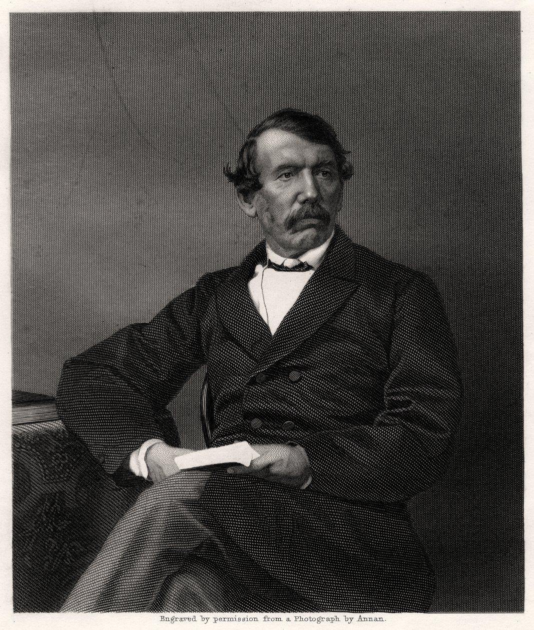 David Livingstone, szkocki misjonarz i afrykański odkrywca, XIX wiek autorstwa Unbekannt