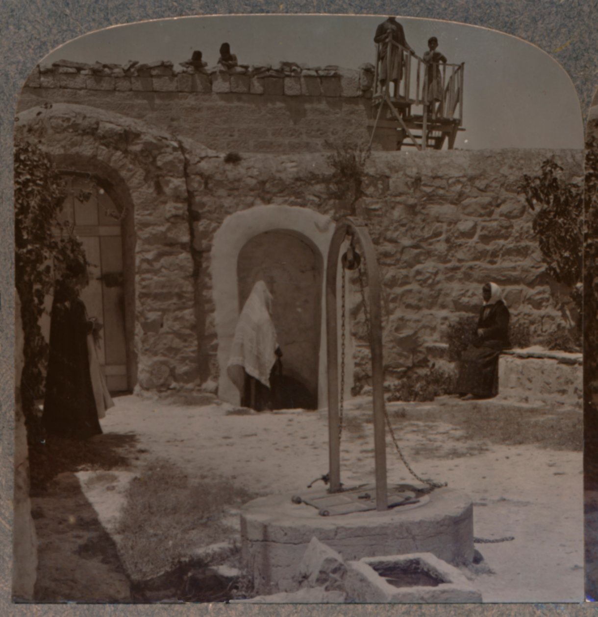 Studnia Davids na obrzeżach Betlejem, ok. 1900 autorstwa Unbekannt