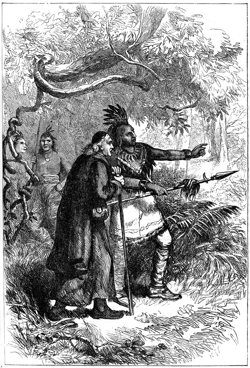 De Lamberville odesłany przez Onondagas, koniec XVII lub początek XVIII wieku ok. 1880 r. autorstwa Unbekannt