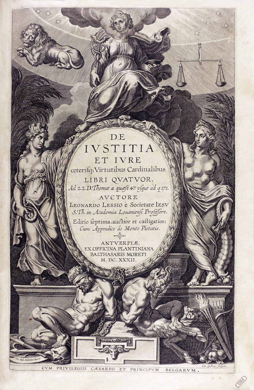 De iustitia et iure Leonarda Lessiusa, 1632. autorstwa Unbekannt