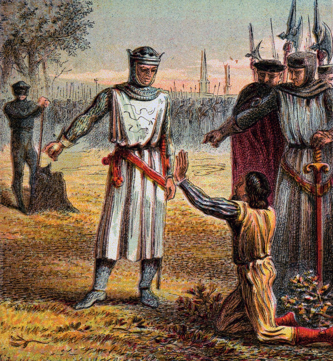 Śmierć Piersa Gavestona, 1312, c1850 autorstwa Unbekannt