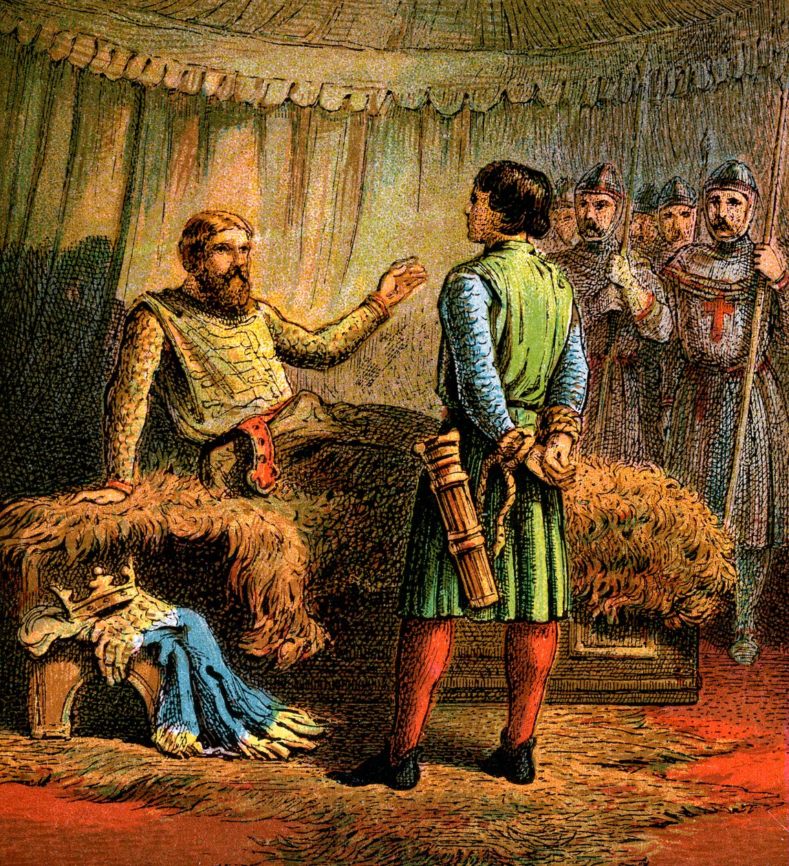Śmierć Ryszarda Pierwszego, 1199, c1850 autorstwa Unbekannt