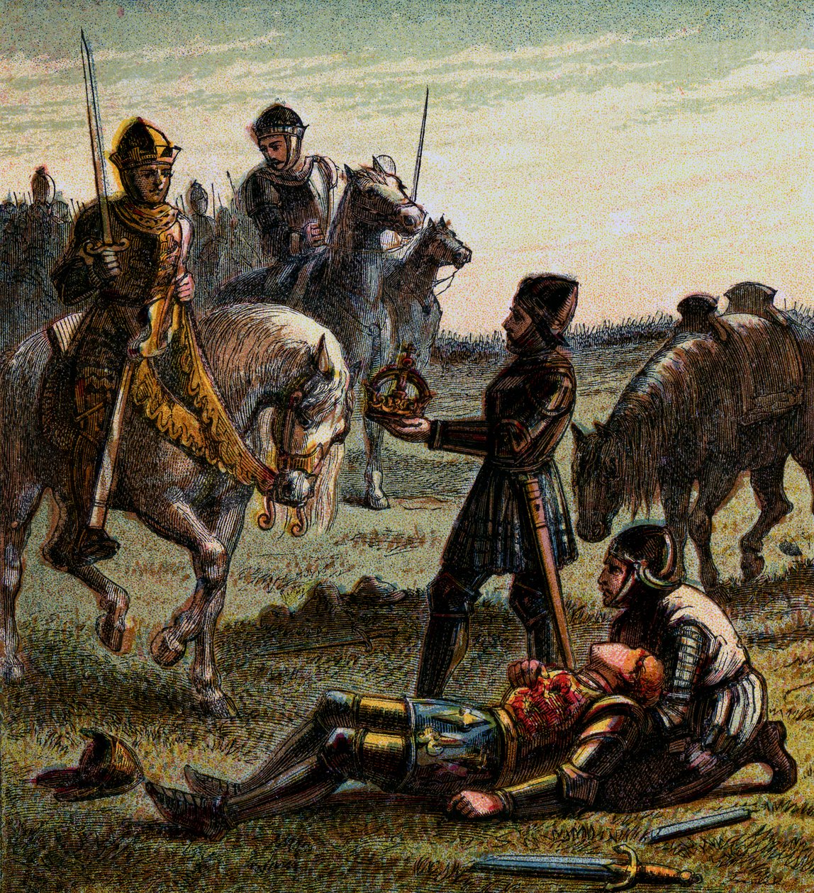 Śmierć Ryszarda Trzeciego, 1485, ok. 1850 autorstwa Unbekannt