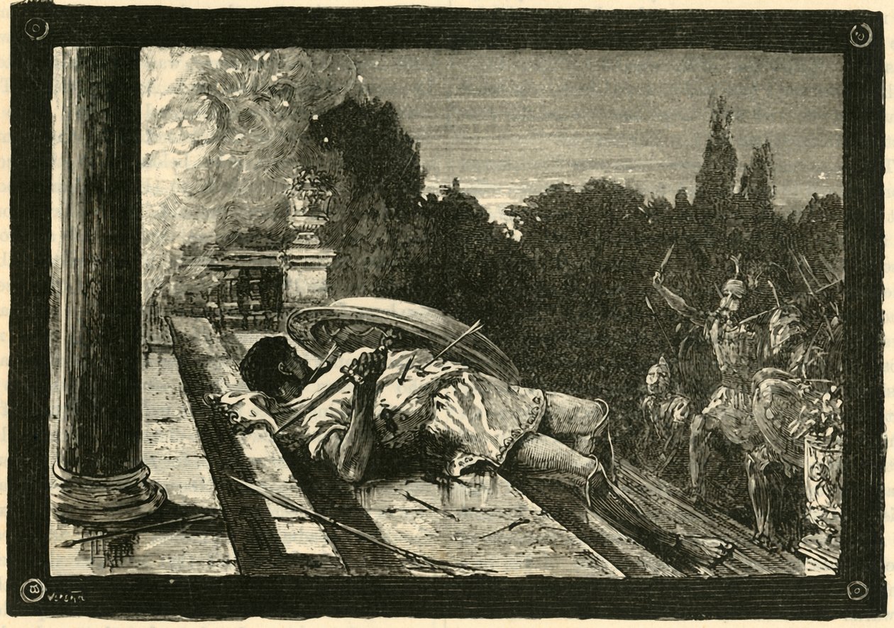 Śmierć Alcybiadesa, 1890. autorstwa Unbekannt