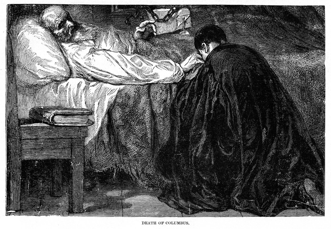 Śmierć Krzysztofa Kolumba, 1506, 1872 autorstwa Unbekannt