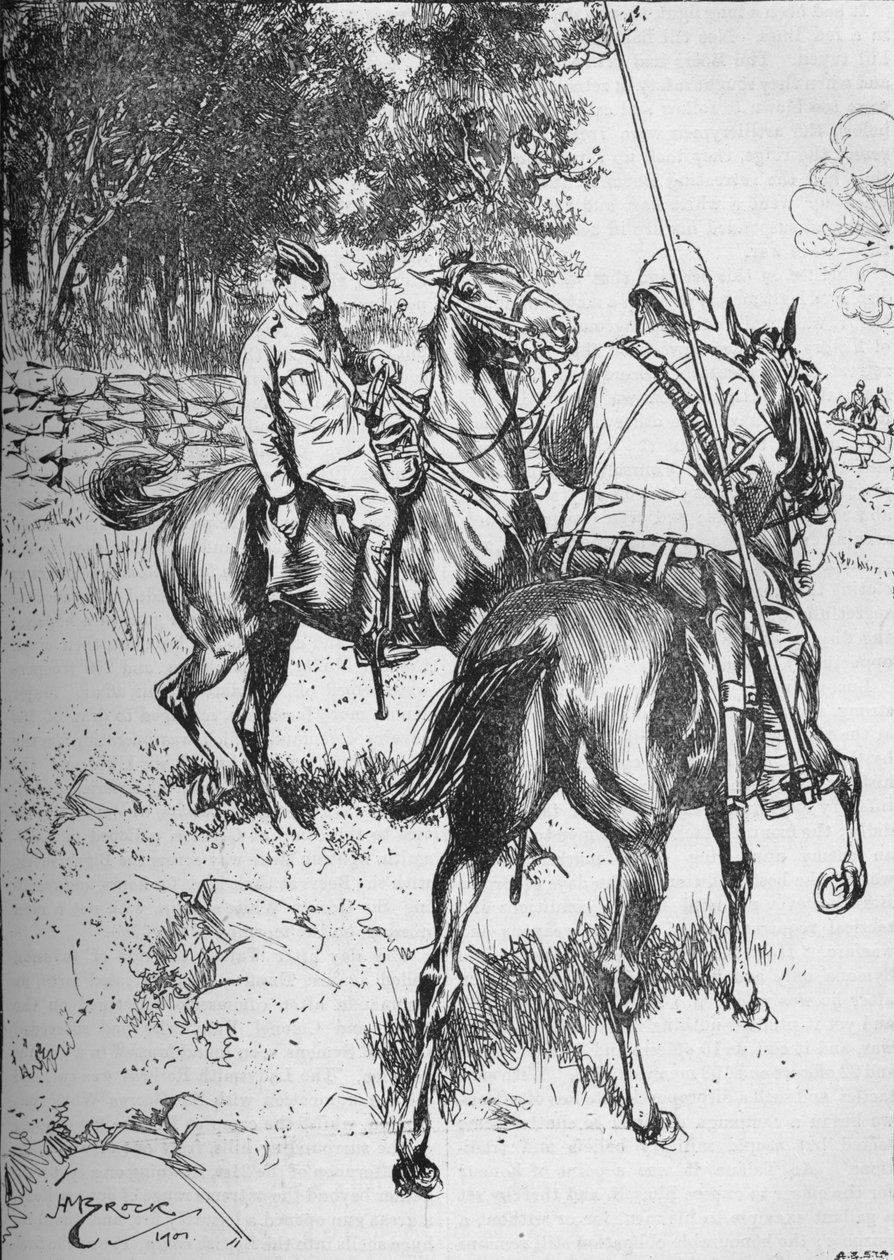 Śmierć generała Symonsa w bitwie pod wzgórzem Talana, druga wojna burska, 1899 1906 autorstwa Unbekannt