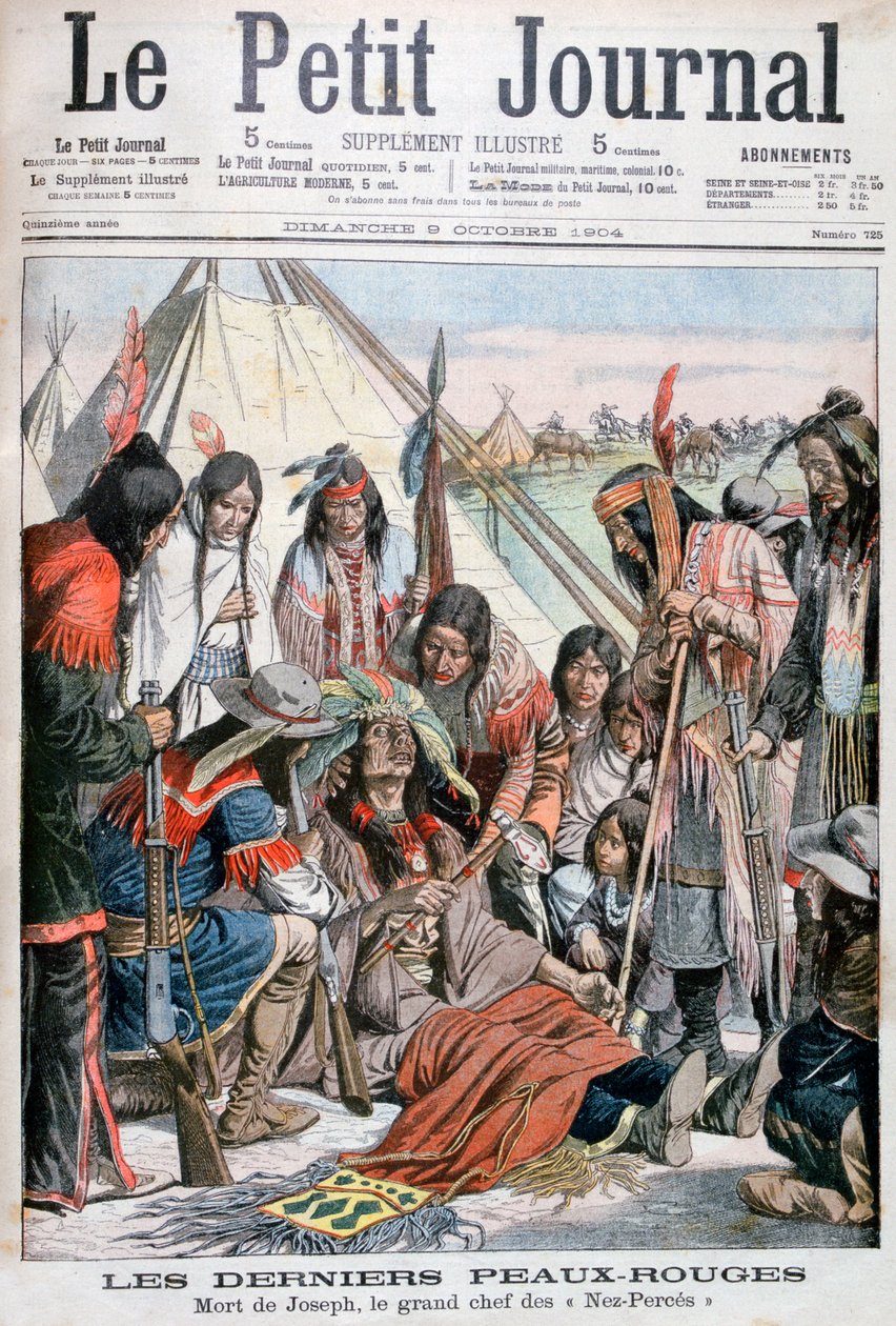 Śmierć Józefa, wodza Nez-Perce, 1904 autorstwa Unbekannt