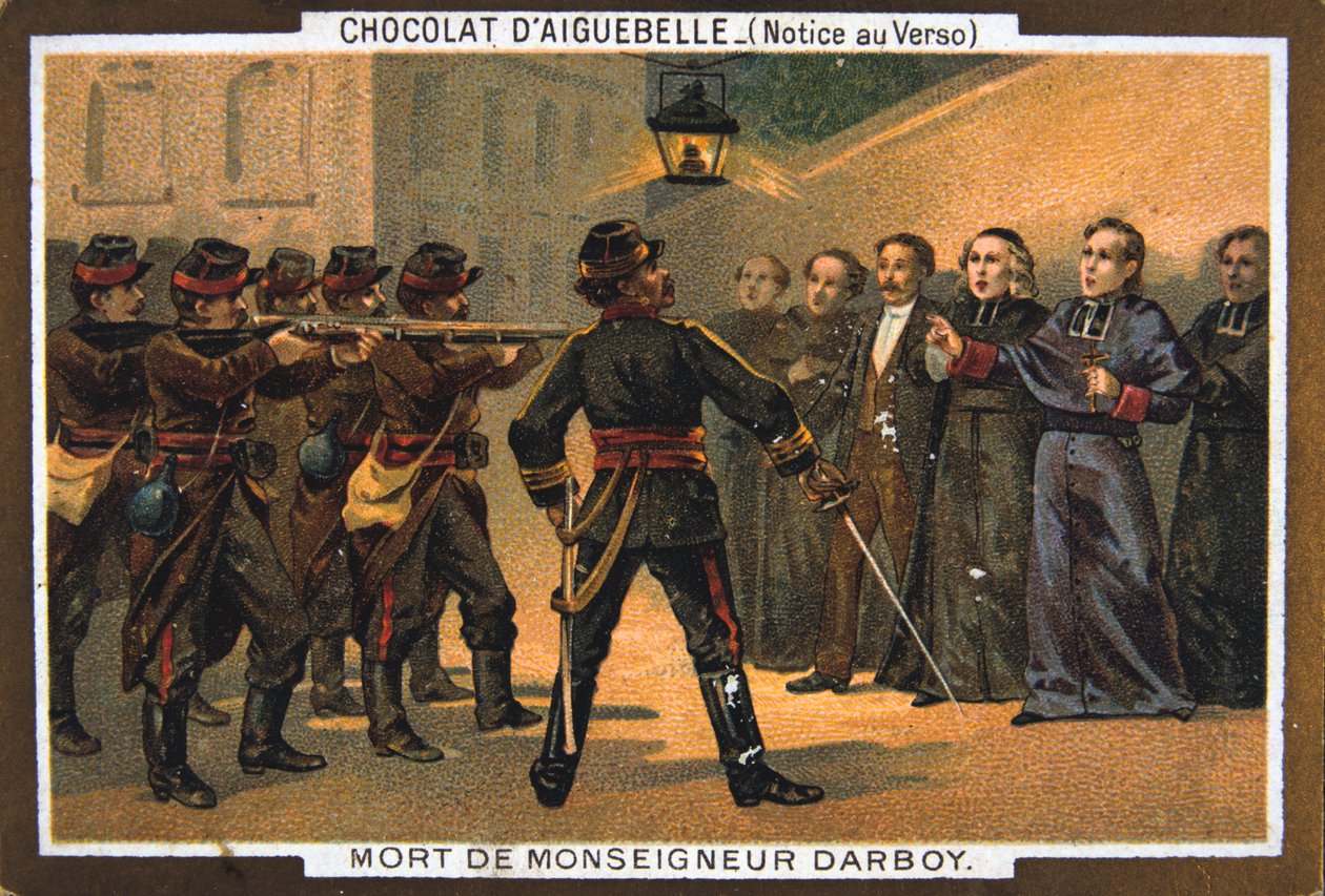 Śmierć Monseigneur Darboy, arcybiskupa Paryża, 24 maja 1871 r. autorstwa Unbekannt