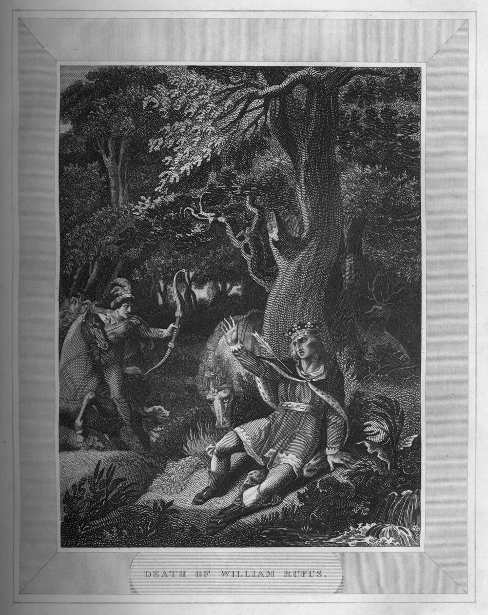 Śmierć Williama Rufusa, 1838 autorstwa Unbekannt