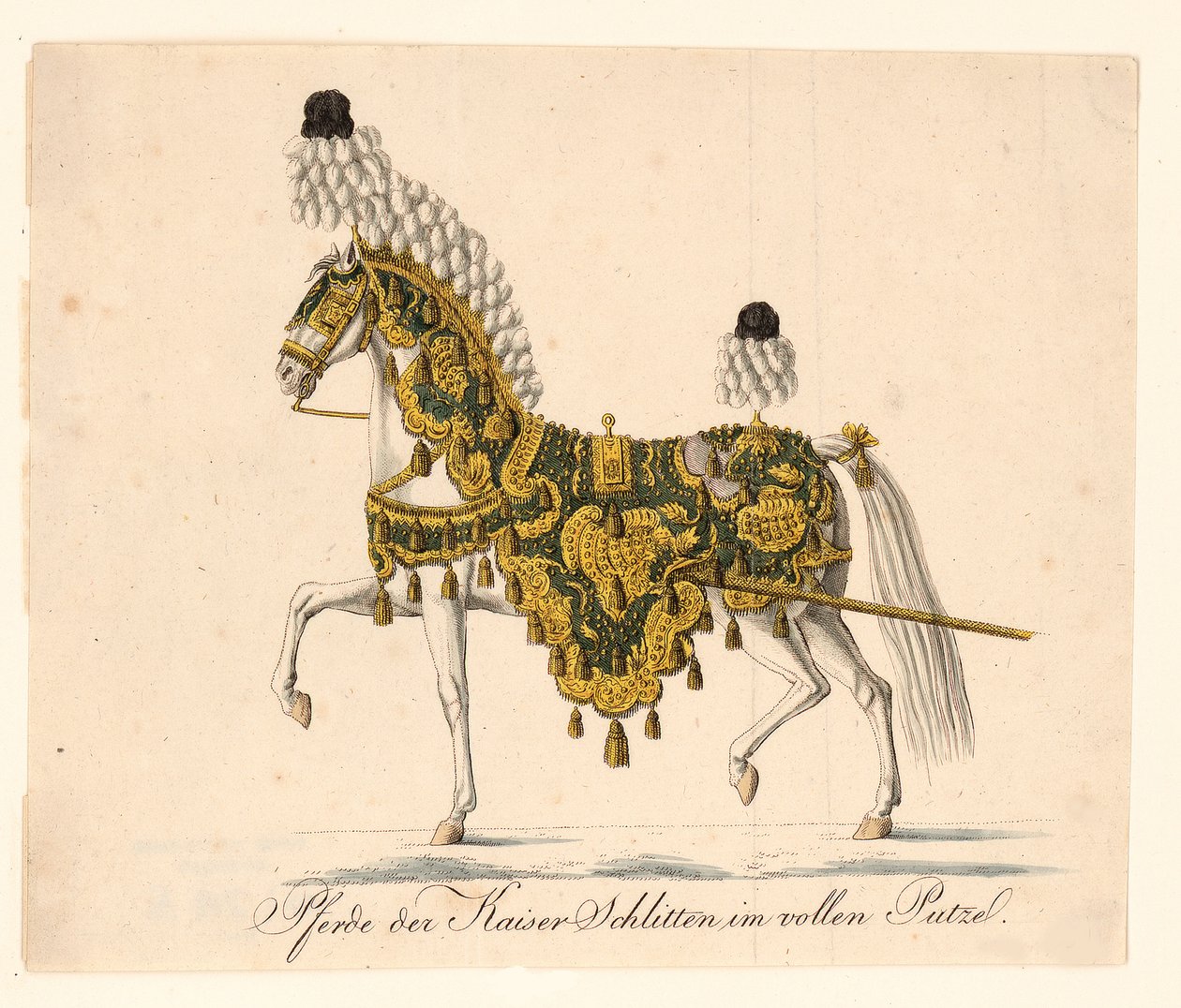 Zdobione meble konne cesarzy ceremonialnych powozów konnych, 1815 r autorstwa Unbekannt
