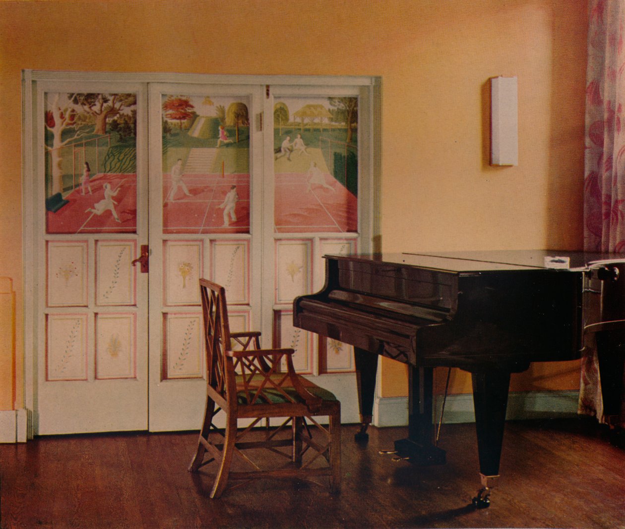 Dekoracja autorstwa Erica Raviliousa w mieszkaniu Sir Geoffreya Frysa, Portman Square, Londyn, 1933 autorstwa Unbekannt