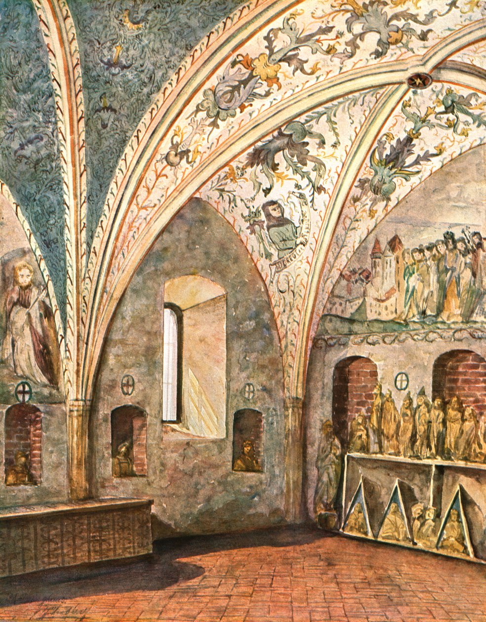 Dekoracja w kościele św. Mikołaja, Jüterbog, Brandenburgia, Niemcy, 1928. autorstwa Unbekannt