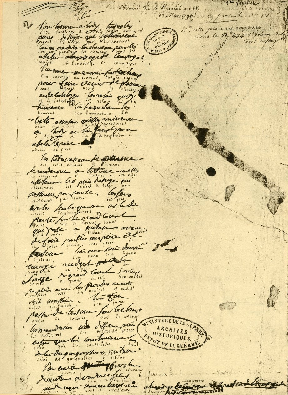 Dekret Napoleona Bonaparte, 23 maja 1796, 1921. autorstwa Unbekannt