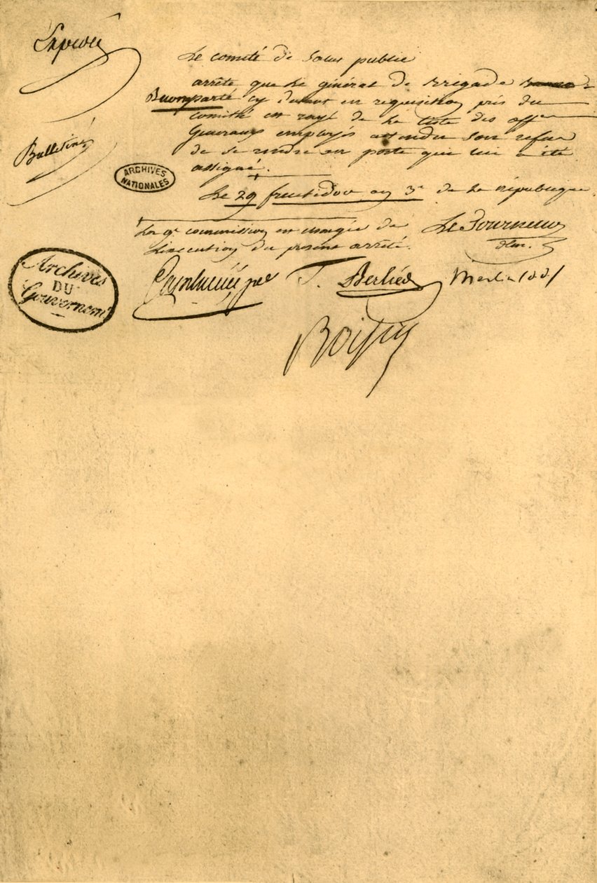 Dekret Komisji Zdrowia Publicznego z 5 września 1795, 1921. autorstwa Unbekannt