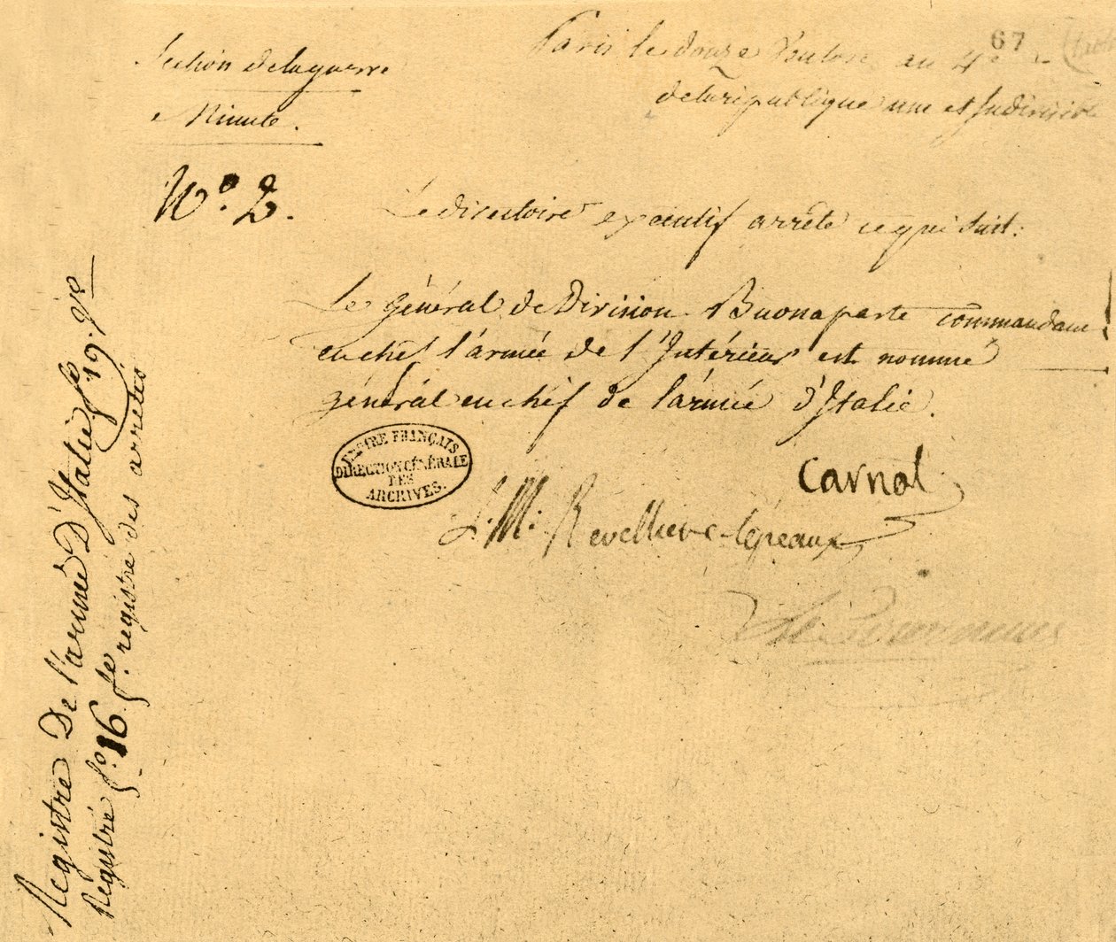 Dekret Dyrekcji Wykonawczej z 2 marca 1796, 1921. autorstwa Unbekannt