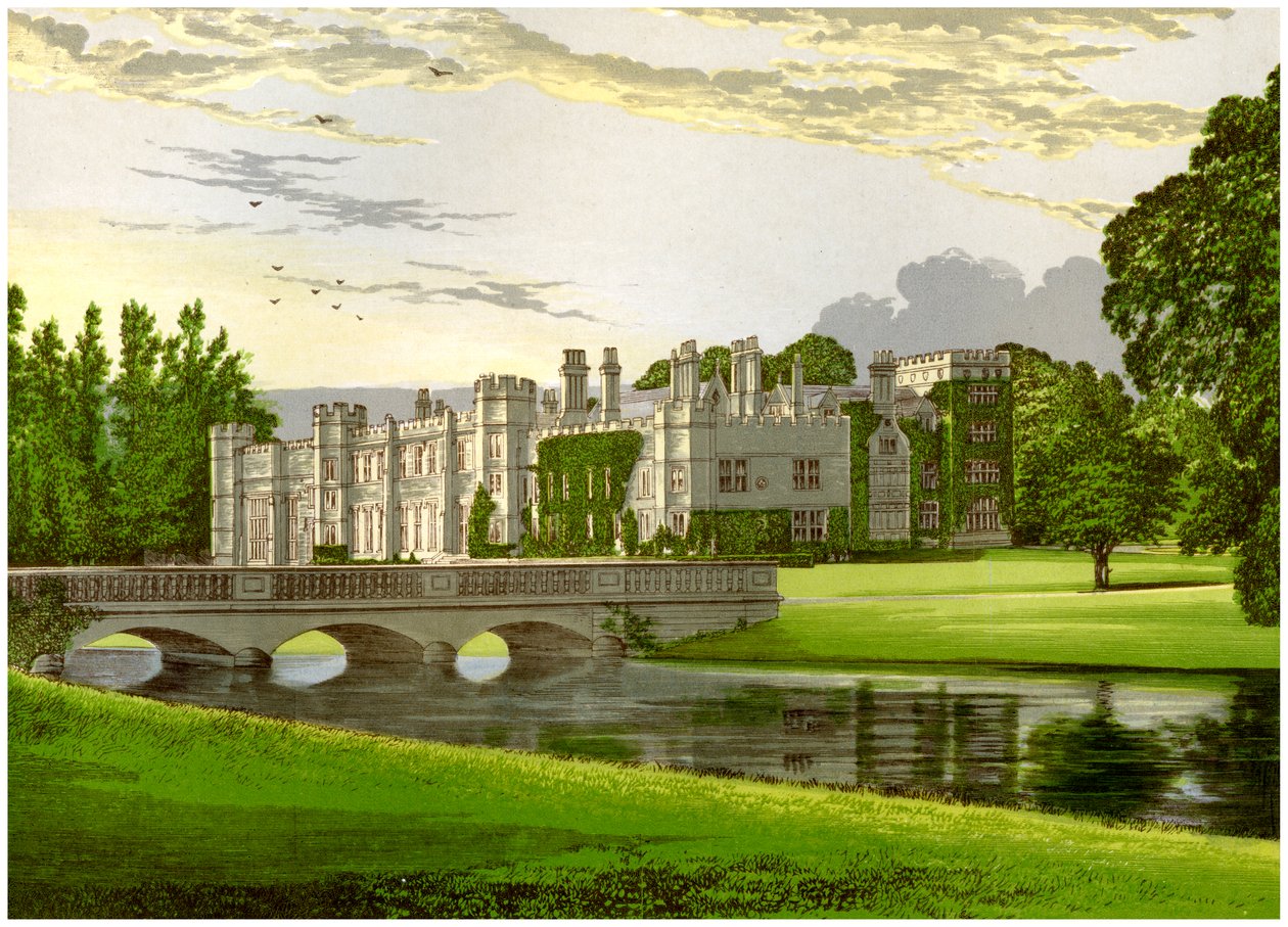 Deene Park, Northamptonshire, dom hrabiny Cardigan, ok. 1880 r. autorstwa Unbekannt