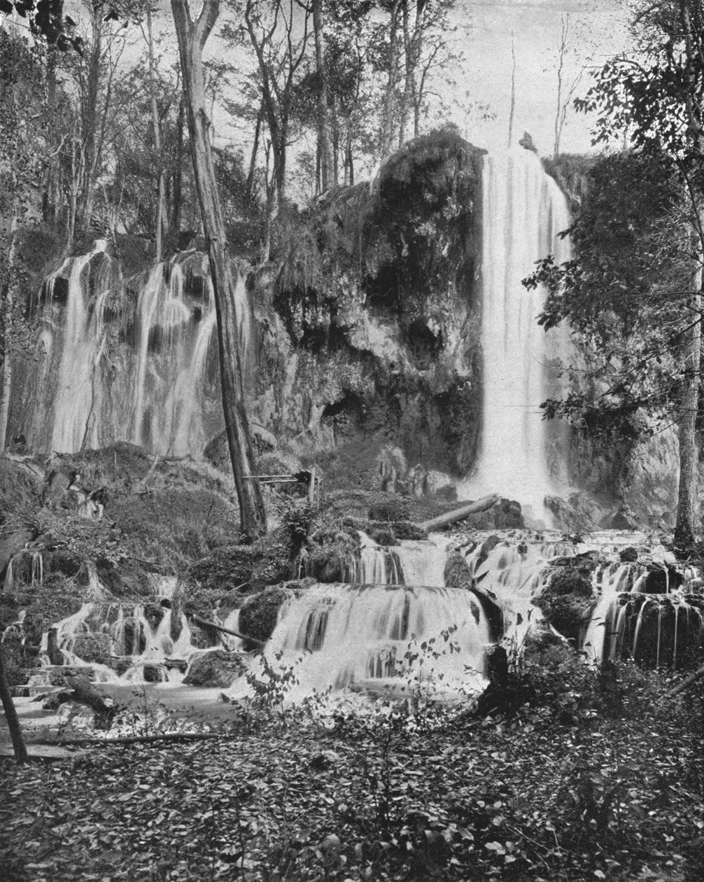 Deer Lick Falls, Mineral Springs, Virginia, USA, ok. 1900. autorstwa Unbekannt