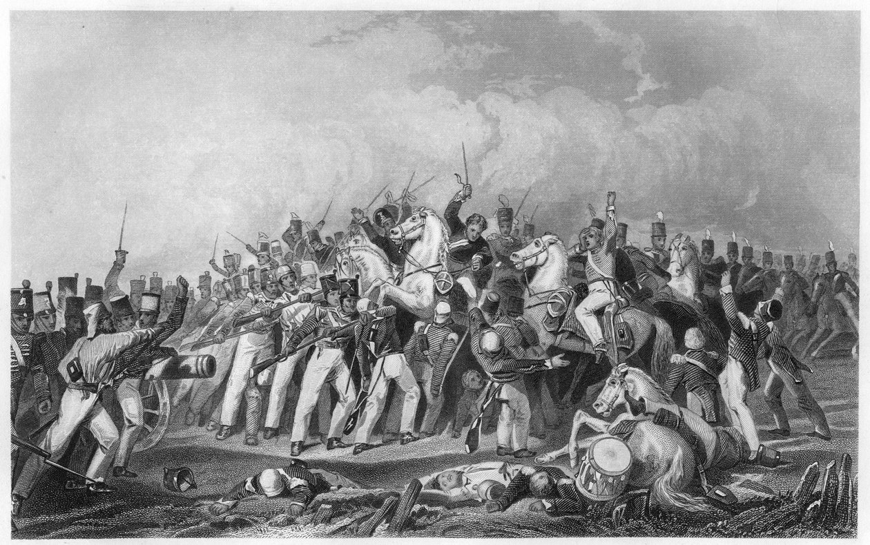 Klęska buntowników z Sealkote przez kolumnę generała Nicholsonsa, 1857, c1860 autorstwa Unbekannt