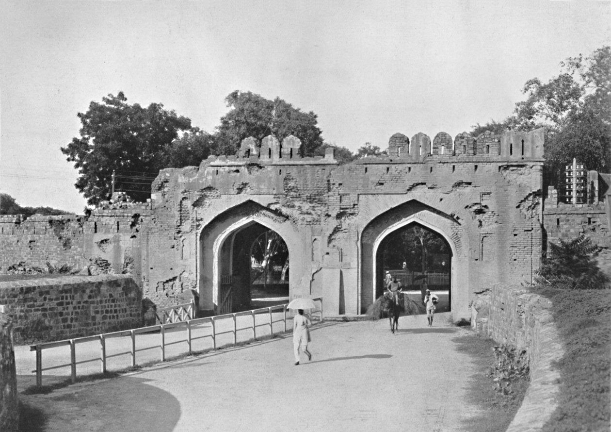 Delhi. Brama Kaszmirowa, ok. 1910 r. autorstwa Unbekannt