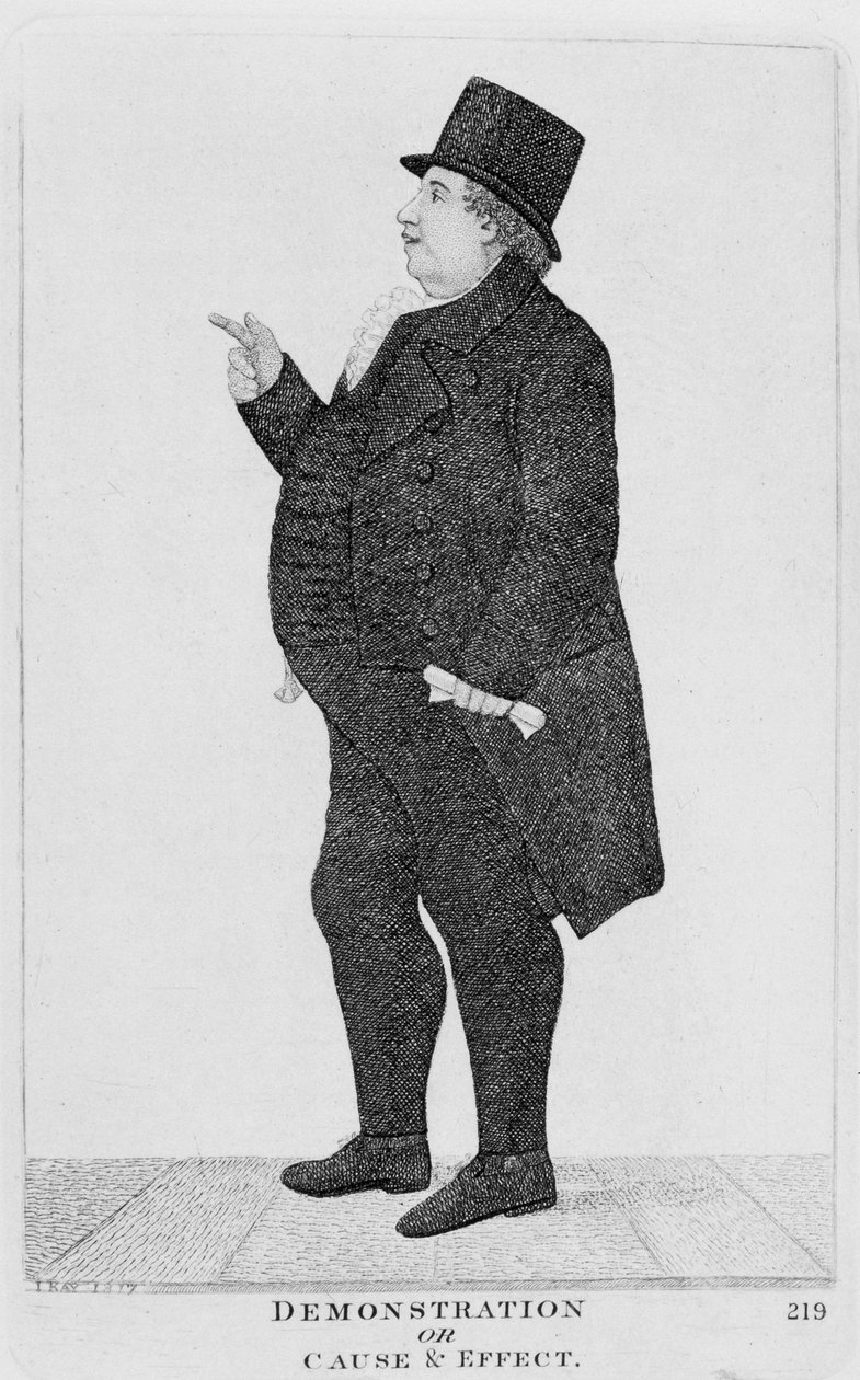 Demonstracja lub przyczyna i skutek, 1817 r. autorstwa Unbekannt