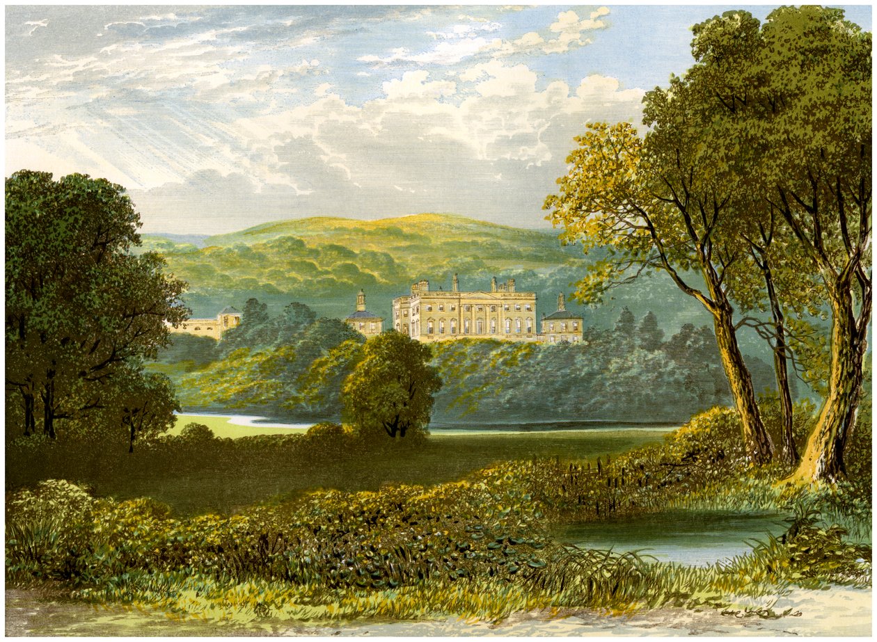 Denton Park, Yorkshire, dom rodziny Wyvill, ok. 1880 autorstwa Unbekannt