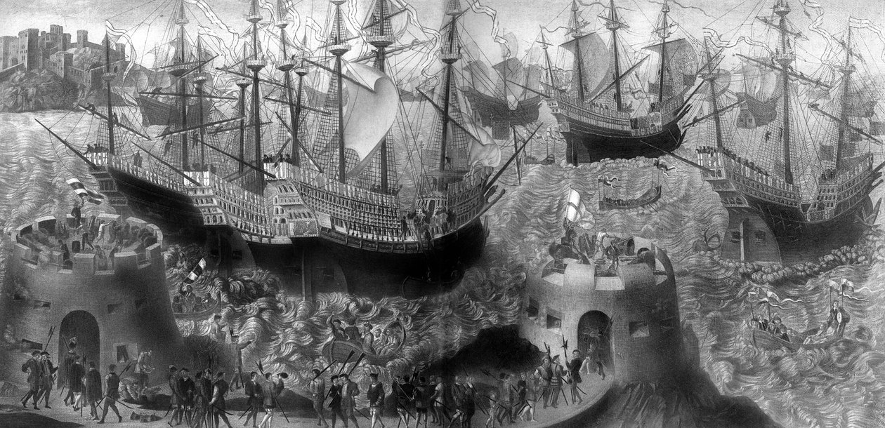 Wyjazd Henryka VIII z Dover, maj 1520, 1902 autorstwa Unbekannt