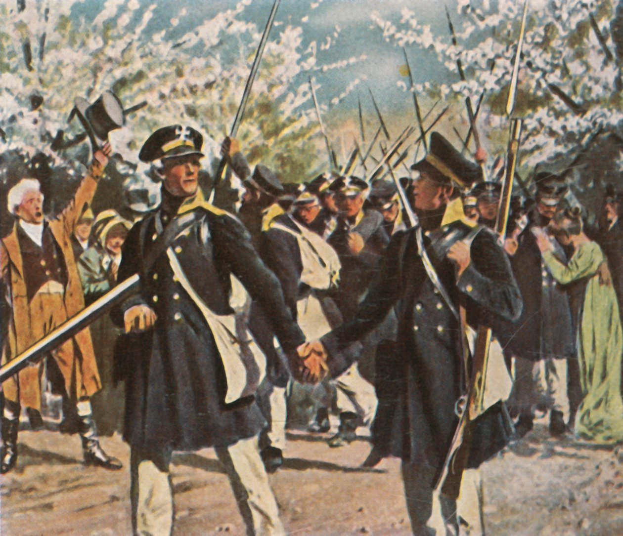 Wyjazd wojsk w walce o niepodległość, wiosna 1813, 1936. autorstwa Unbekannt