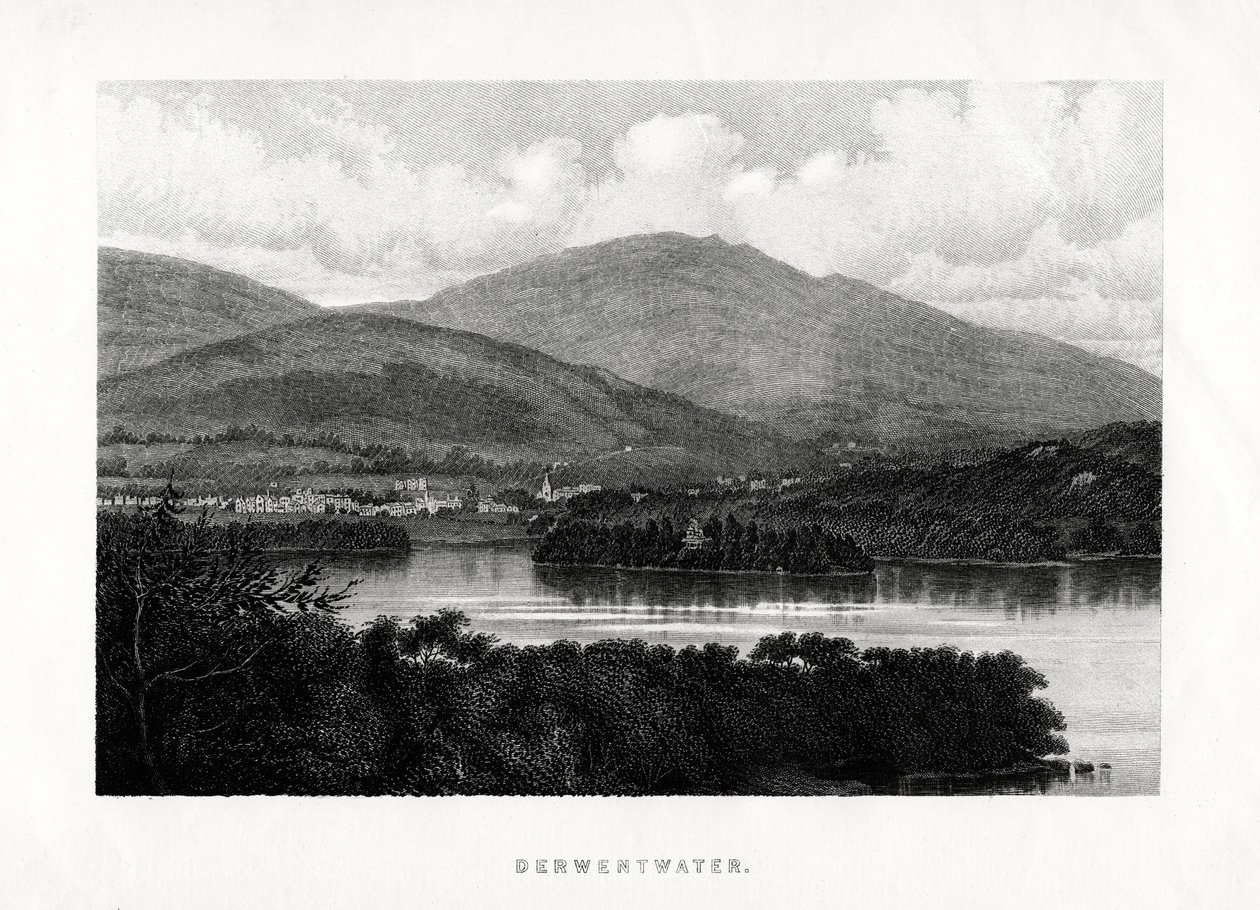 Derwentwater, Kraina Jezior, Kumbria, 1896 autorstwa Unbekannt
