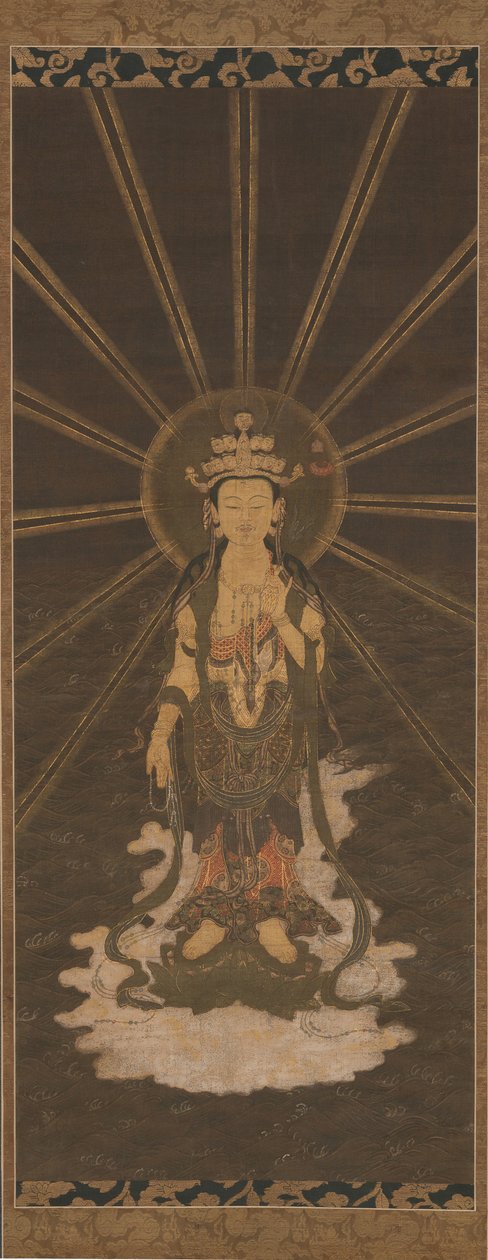 Zejście jedenastogłowego Kannon, połowa końca XVI wieku. autorstwa Unbekannt