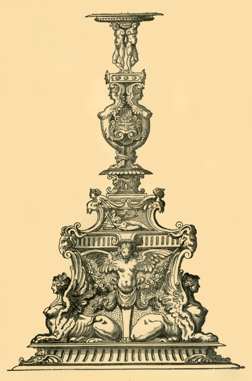 Projekt świecznika, XVI w., 1881 r. autorstwa Unbekannt