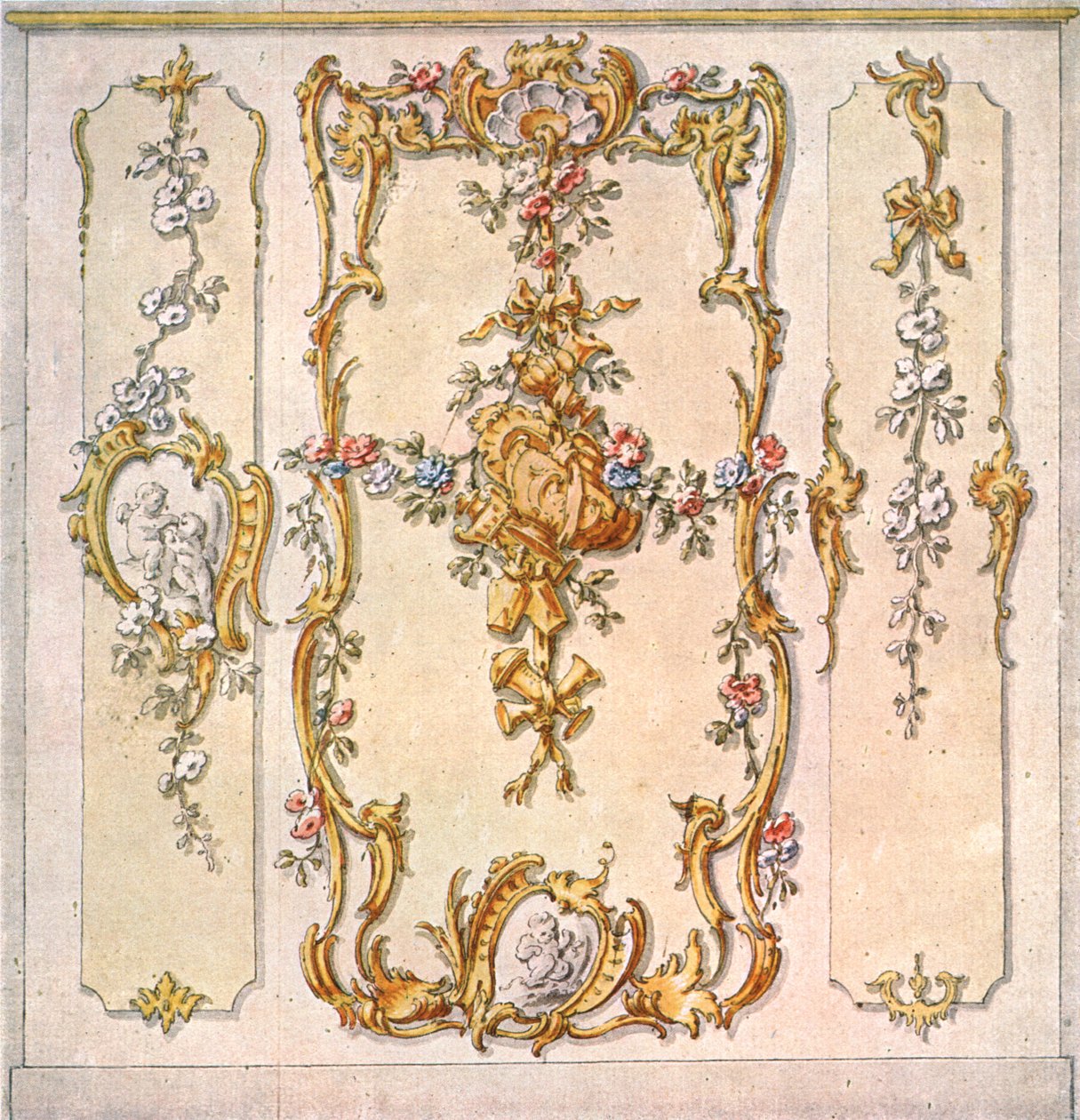 Projekt do dekoracji ściennej, Niemcy, 1928. autorstwa Unbekannt