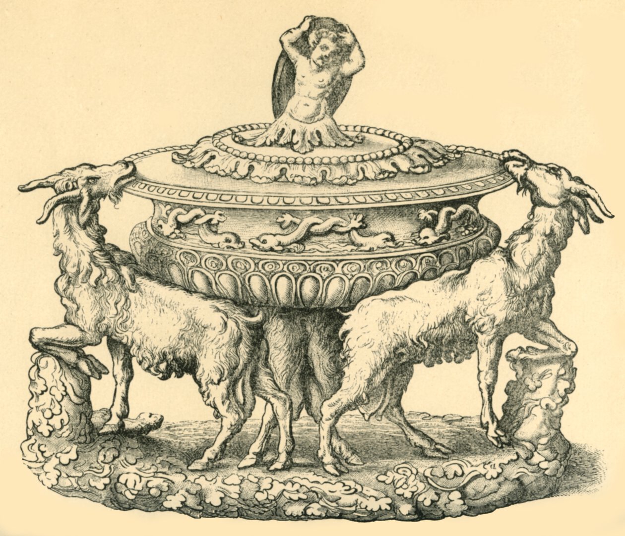 Projekt wazy lub solniczki, połowa XVI w., 1881 r. autorstwa Unbekannt