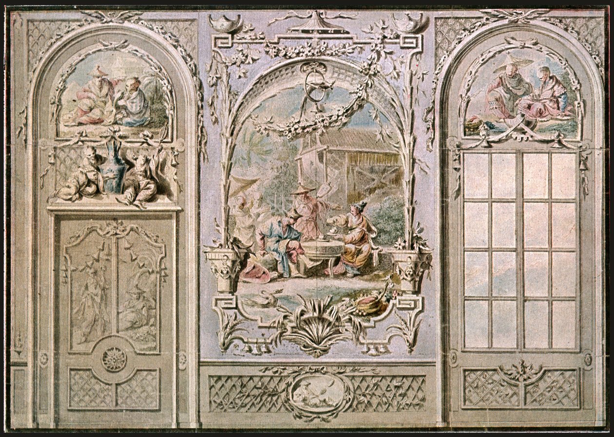 Projekt do dekoracji ściennej, Włochy, 1928. autorstwa Unbekannt