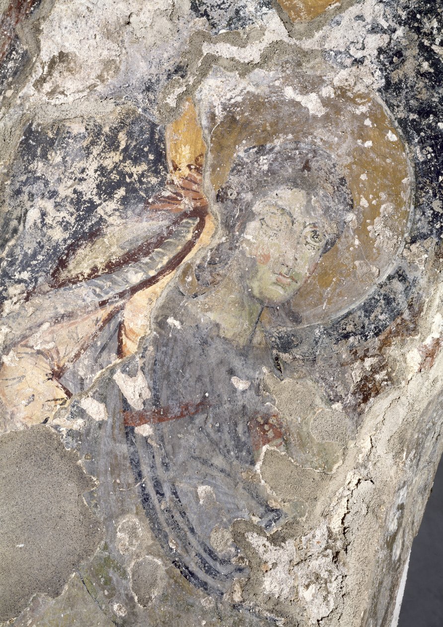 Fragment fresku paleochrześcijańskiego w absydzie (fresk) (zob. 138684-85) autorstwa Unbekannt