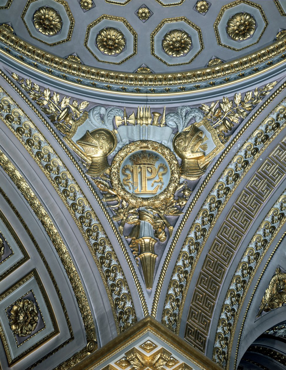 Fragment wisiorka w kopule, Galerie des Batailles, Chateau de Versailles, Francja autorstwa Unbekannt