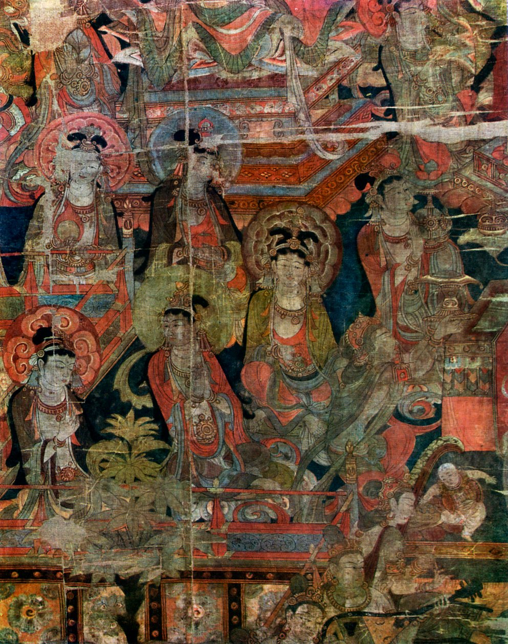 Fragment obrazu przedstawiający Raj, Chińczyk, dynastia Tang, 618-907 1925 autorstwa Unbekannt