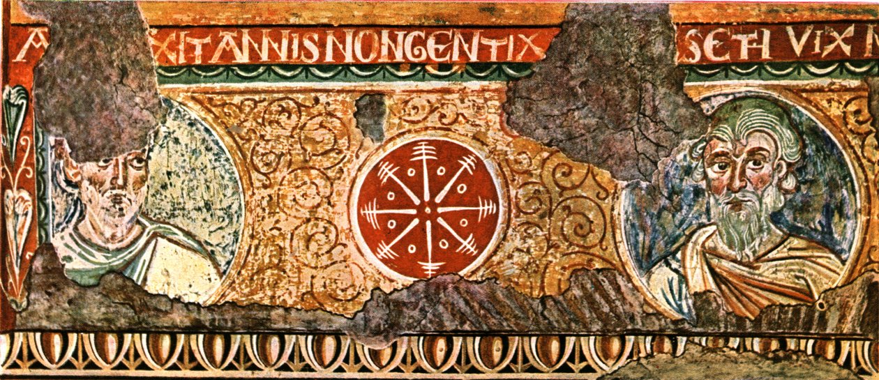 Fragment fryzu z Bazyliki Świętego Krzyża, Rzym, Włochy, 1928. autorstwa Unbekannt